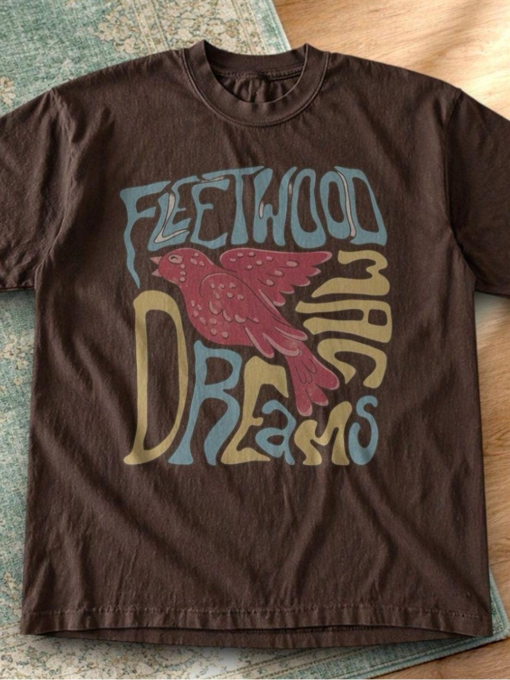 Gildan Dark Chocolate Fleetwood Mac 'Dreams' Graphic T-Shirt